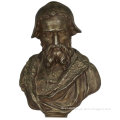 Classic Design Antique Bronze Michelangelo Bust Sculpture Statue